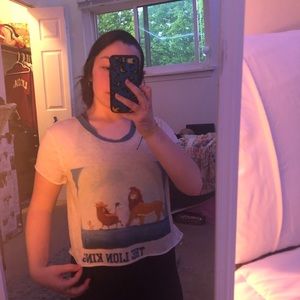 cropped lion king t shirt!